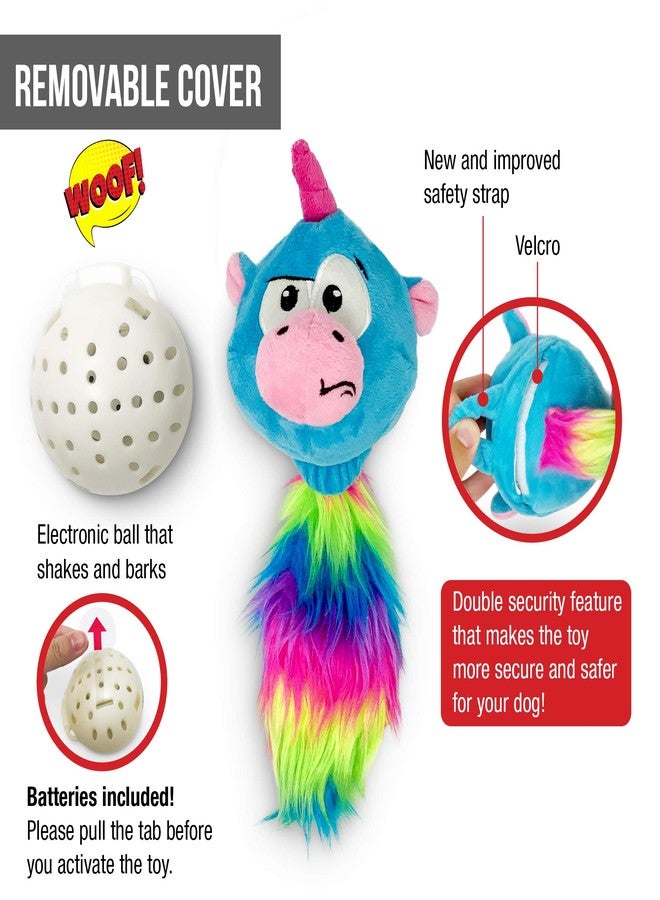 Hyper Pet Doggie Tail & Unicorn Pal Interactive Plush Dog Toys - 2 Pack Value Pack (Interactive Toy That Wiggles, Vibrates & Barks Dog Toys for Boredom & Stimulating Play) Colors May Vary - Image 4